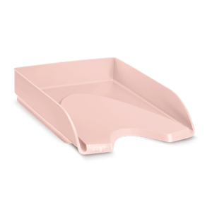 corbeille à courrier rose poudré mineral cep