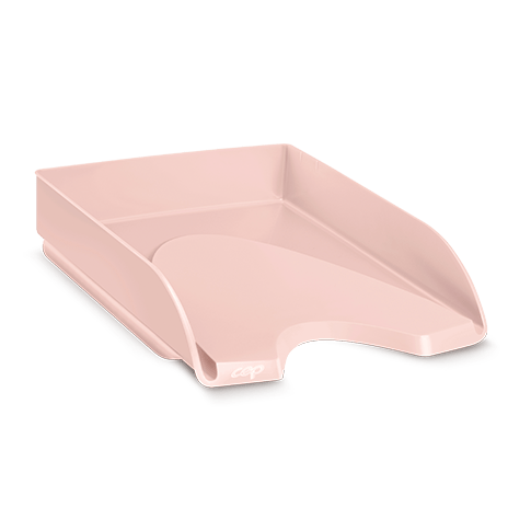 corbeille à courrier rose poudré mineral cep