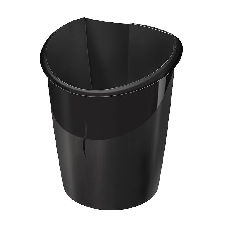 CORBEILLE PAPIER PLASTIQUE AJOURE 16L ROND NOIR XX – Ma Papeterie