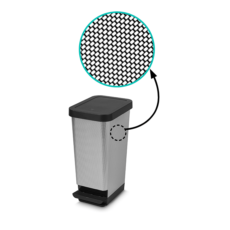 Poubelle à couvercle basculant plastique 50L - Cep Office Solutions