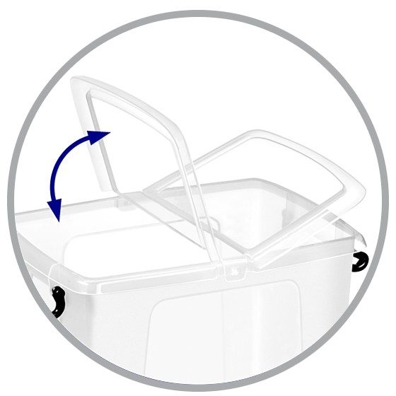 Boîte de rangement 75L + roulettes - Cep Office Solutions