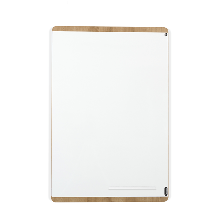 Tableau blanc magnétique 60x80cm cadre bois argenté - RETIF