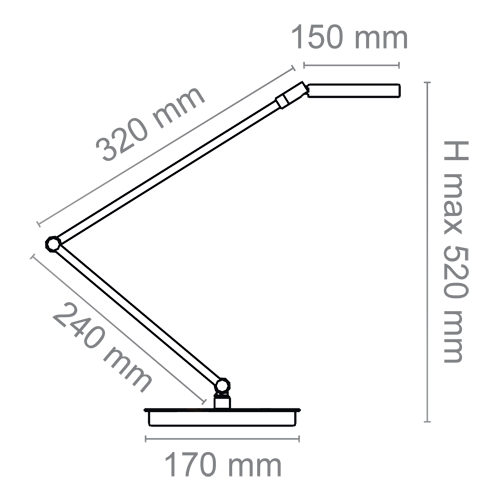 Lampe de bureau LED Giant - Cep Office Solutions