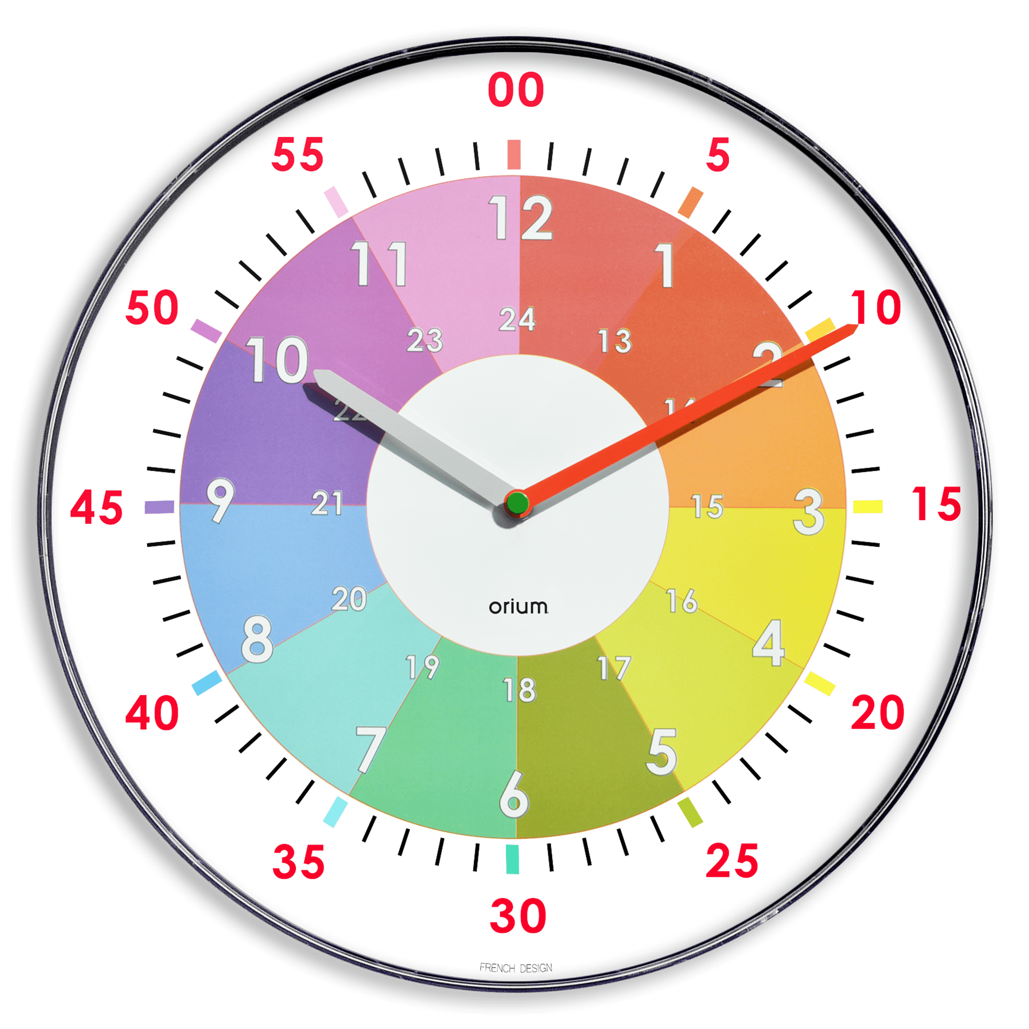 Horloge silencieuse magnétique 30 cm - Cep Office Solutions