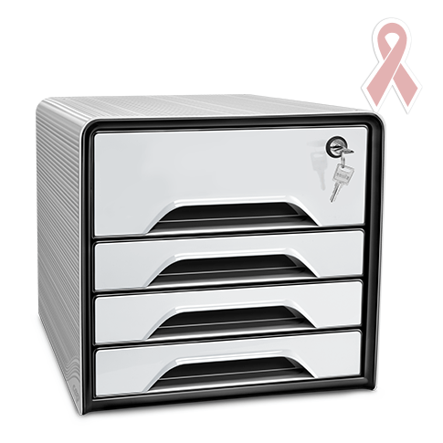 Bloc de classement avec serrure module Smoove Secure Blanc Noir
