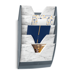 trieur mural marbre gris