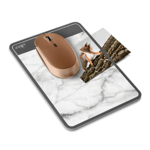 tapis souris marbre gris