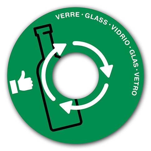 couvercle tri sélectif vert verre