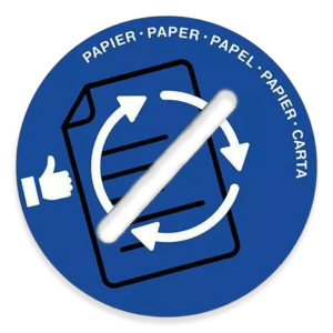 couvercle tri sélectif bleu