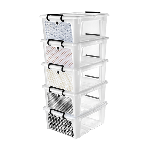 Lot de 5 boîtes Art Déco