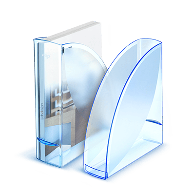 Lot de porte-revues en finition mat-brillant, idéal pour stocker des documents