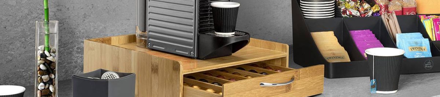 Gamme de rangement pour les espaces de pause café